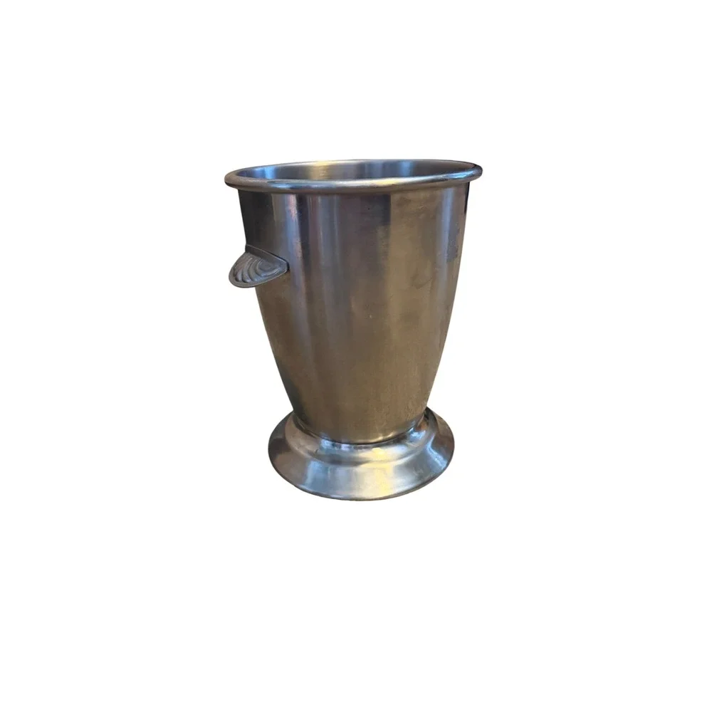 Oneida 18/8 Stainless Steel Ice Bucket Wine Chiller Pedestal Japan Barware 8in